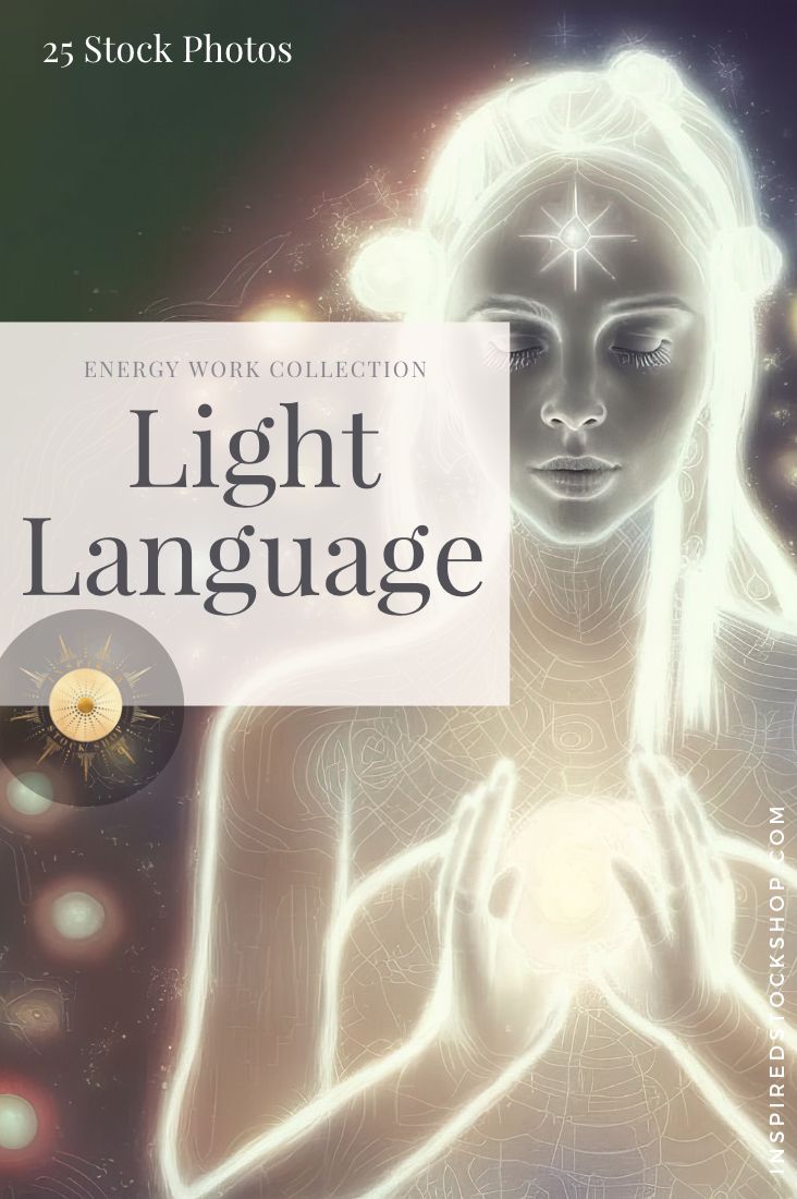 Light Language Stock Images - Language Frequency - Inspired Stock Shop
